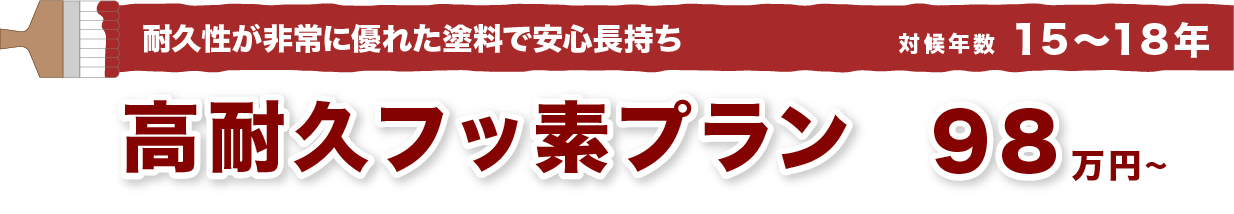 高耐久フッ素プラン 98万円